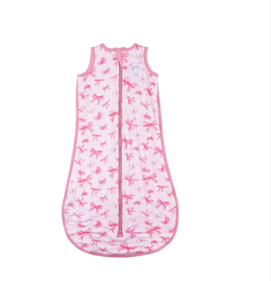 Classic Bamboo Non-Weighted Sleep Sack - Pink Bows