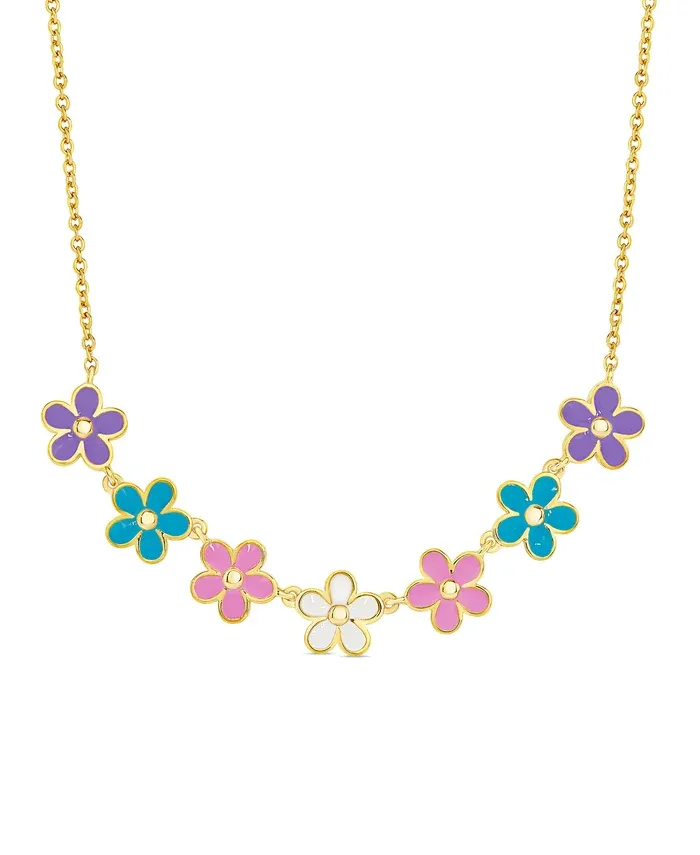 Flower Frontal Necklace (Multi) # 523N-M