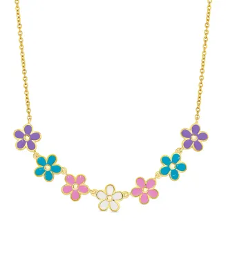 Flower Frontal Necklace (Multi) # 523N-M
