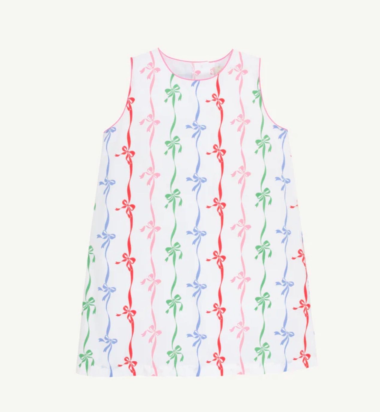 Annie Apron Dress - Multi Bow