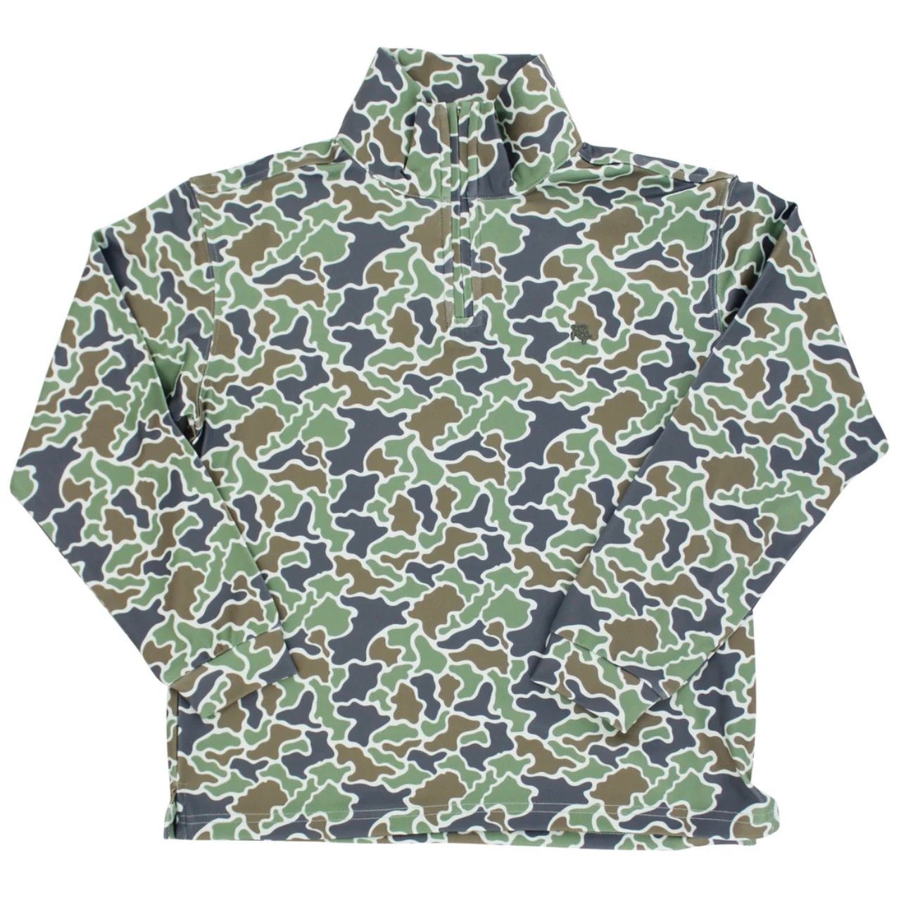 Camo-J Performance Half  ZIP Green Camo