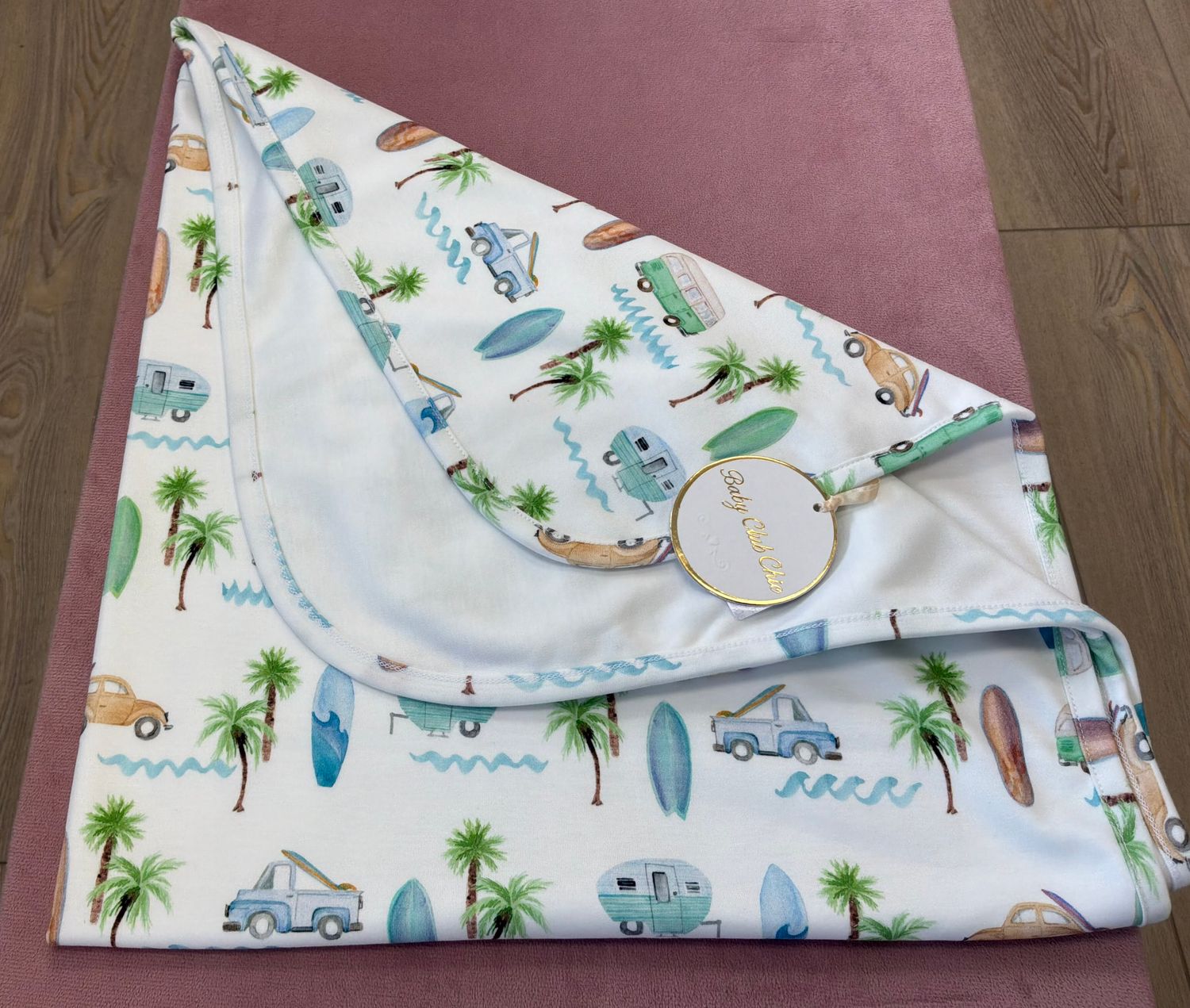 Summer Paradise Receiving Blanket 30x28.5