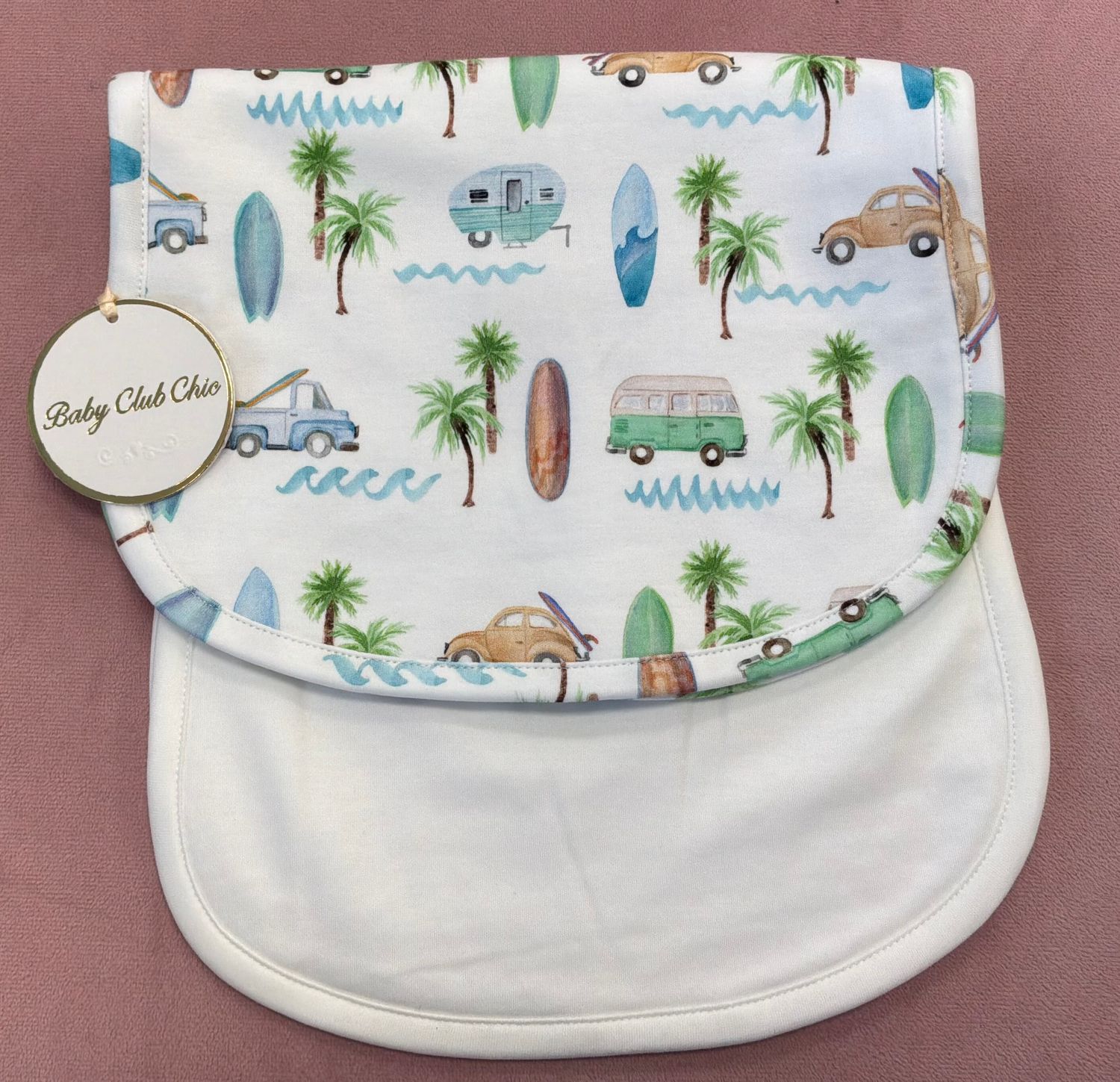 Summer Paradise Burp Cloth