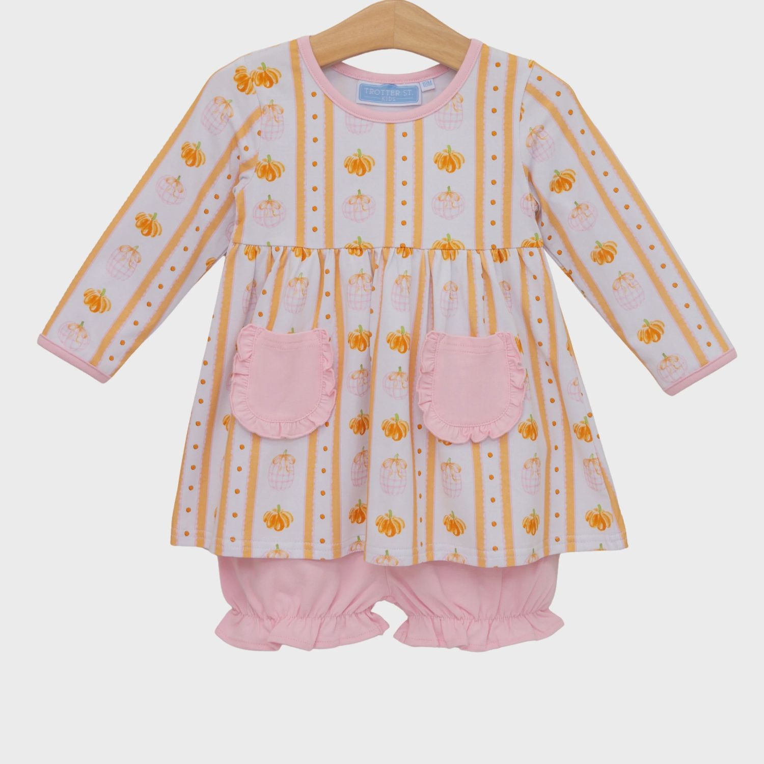 Pumpkin Patch Ruffle Bloomer Set