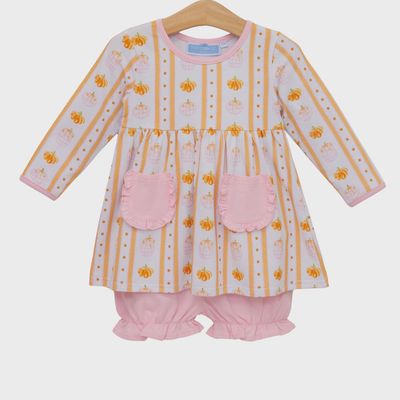 Pumpkin Patch Ruffle Bloomer Set