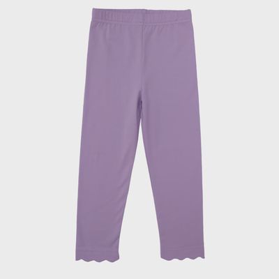 Scalloped Leggings- Lavender