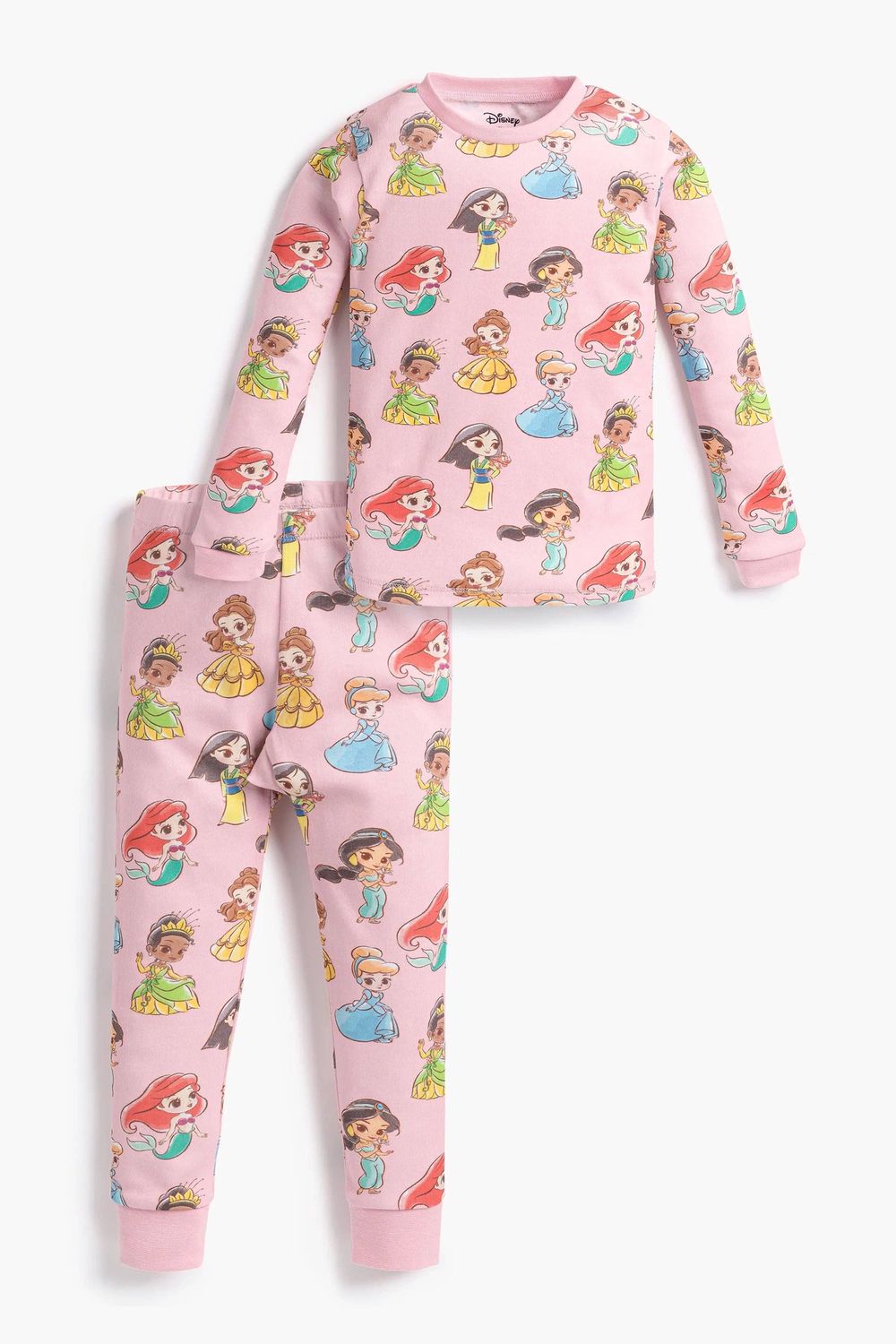 Two-Piece Pajama Set_Disney Princess Characters, Gender: Girl, Pattern: Disney Princess Characters, Size: 12-18m