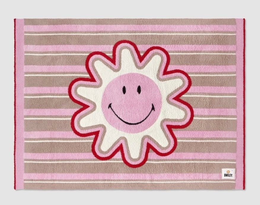 Smiley Striped Blanket