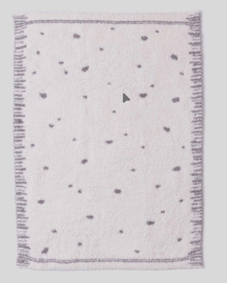 Organic Dot Stroller Blanket