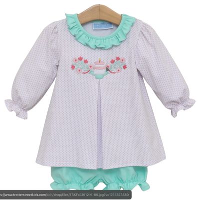 Birthday Ruffle Bloomer Set