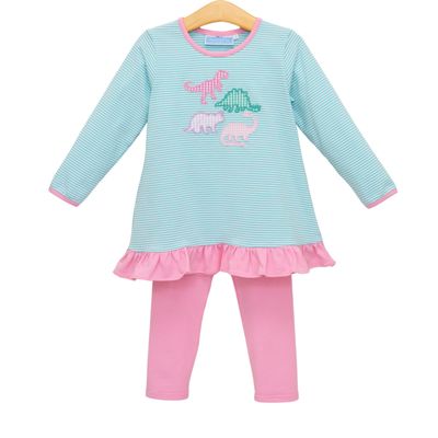 Dino Ruffle Pant Set