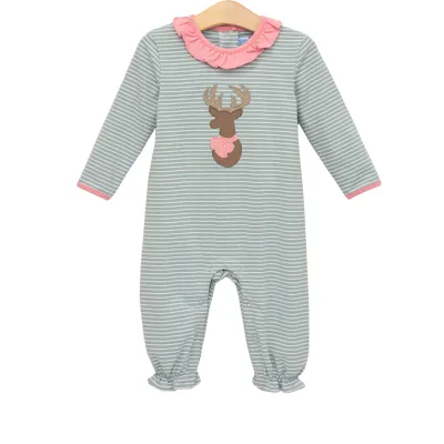 Deer Ruffle Romper