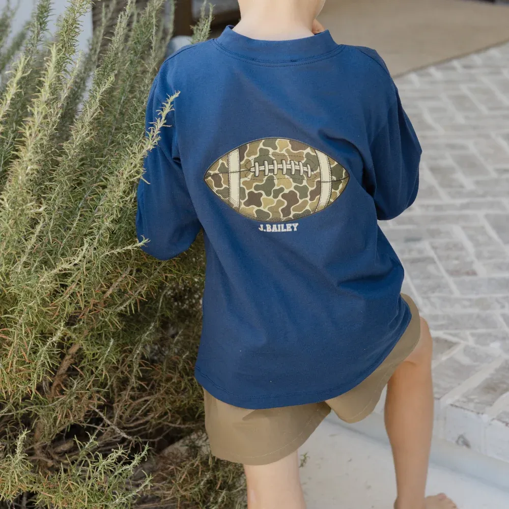 Navy Football Tee