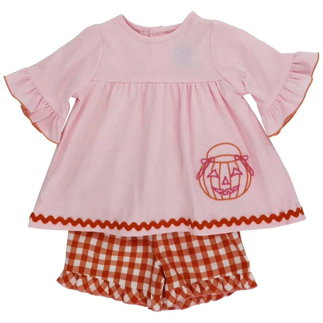 Jack-O-Lantern Ruffle Short