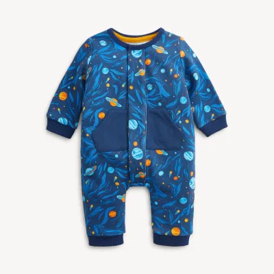 Space French Terry Romper