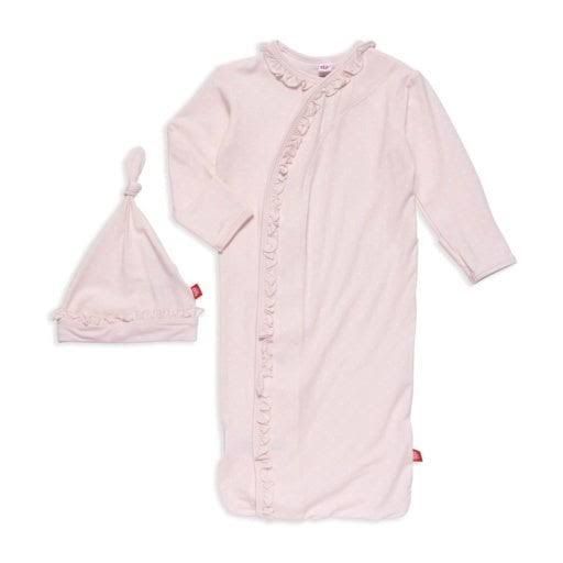 Pin Dot Pink Gown Set