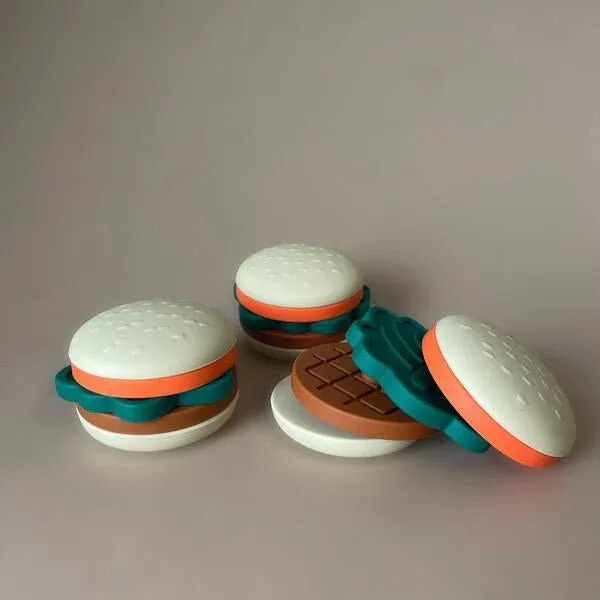 Hamburger Tsacker Silicone teether