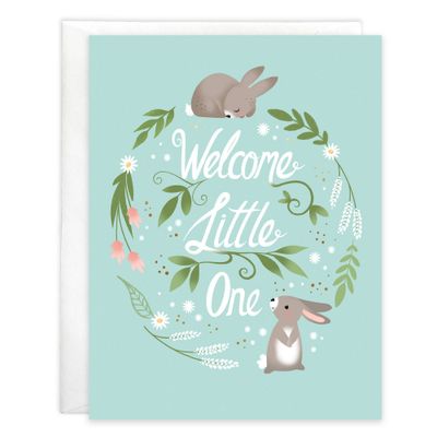 Baby Greeting Card - Little Bunnies