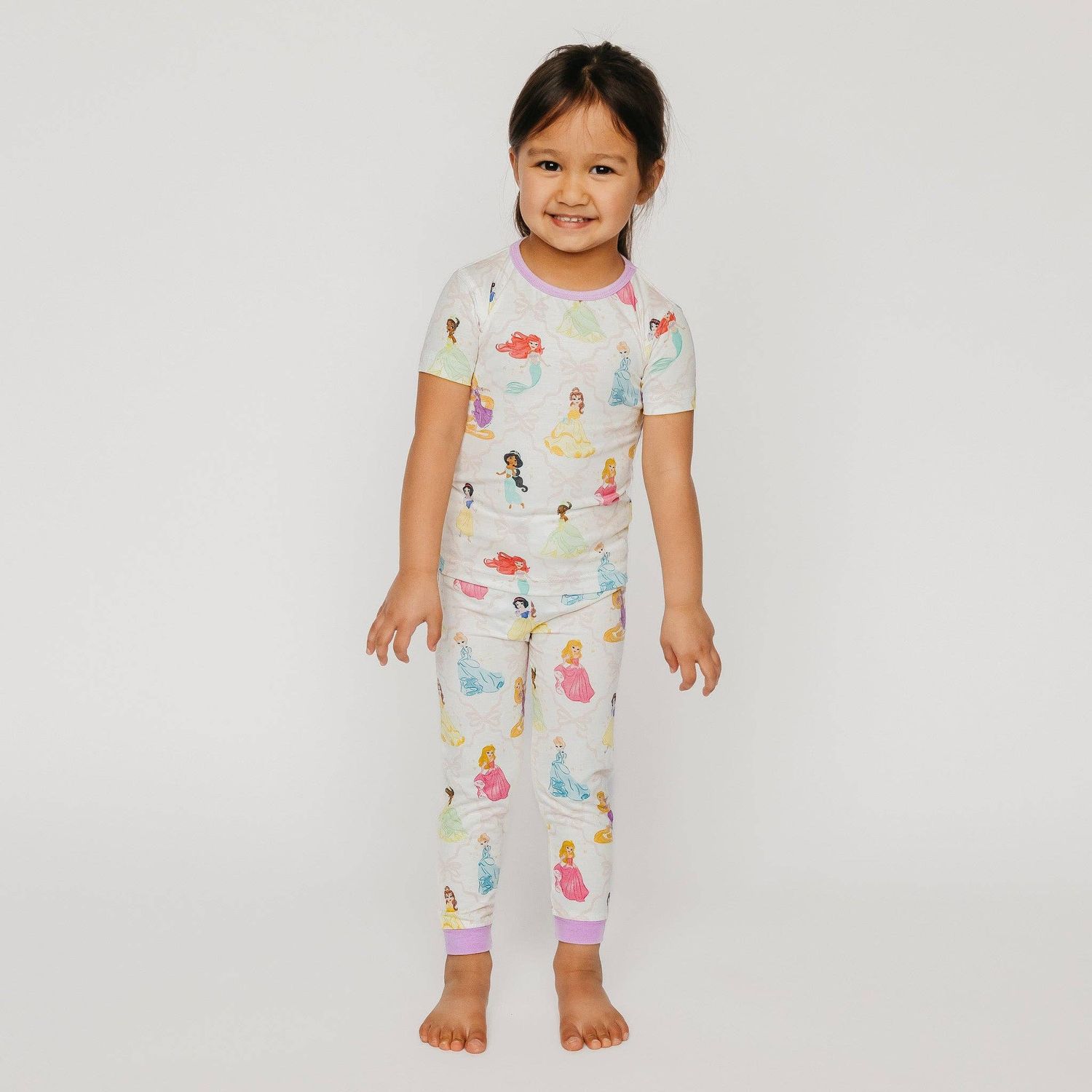 2pc Short Sleeve Pajamas with Pants - Disney Princess