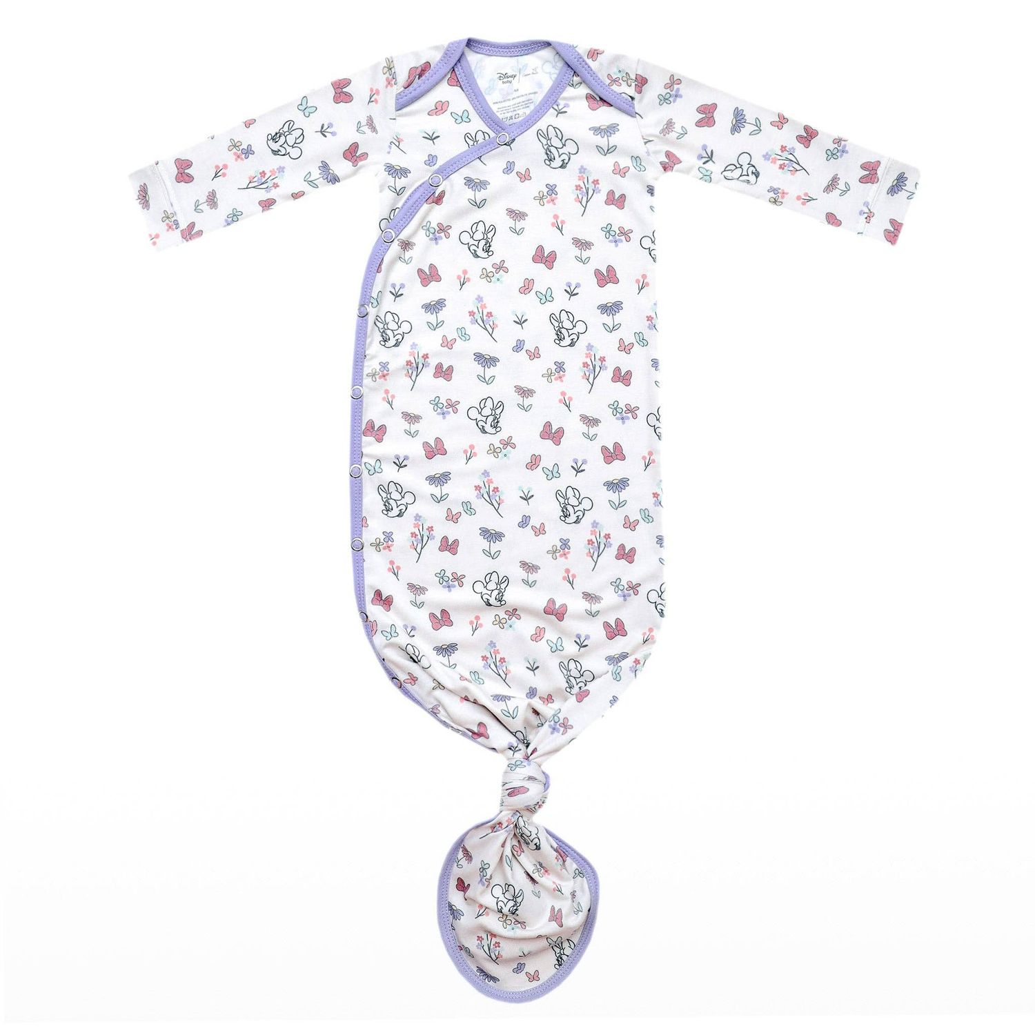Newborn Knotted Gown - Minnie Mouse's Bowquet