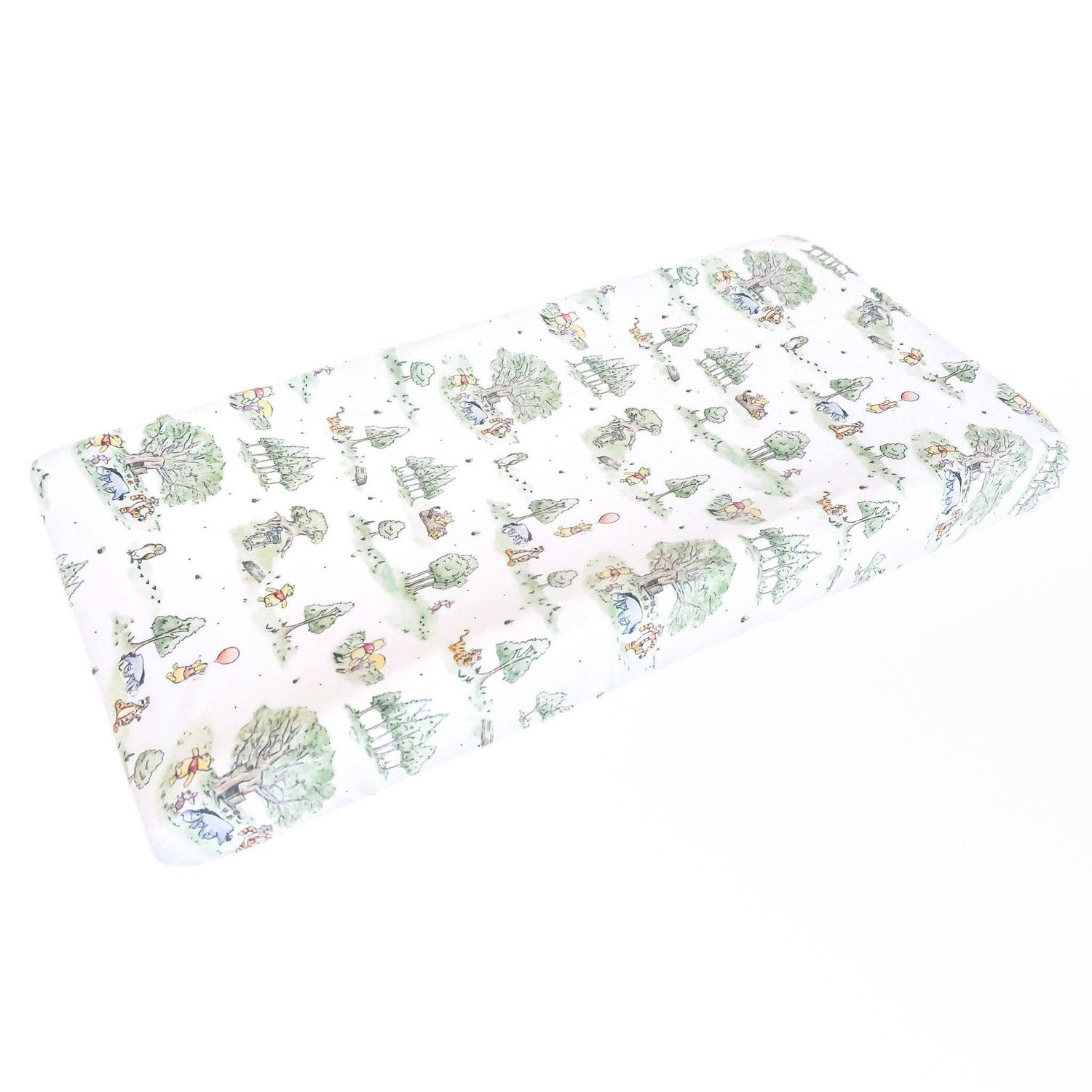 Premium Knit Diaper Changing Pad Cover - Hundred Acre Wood