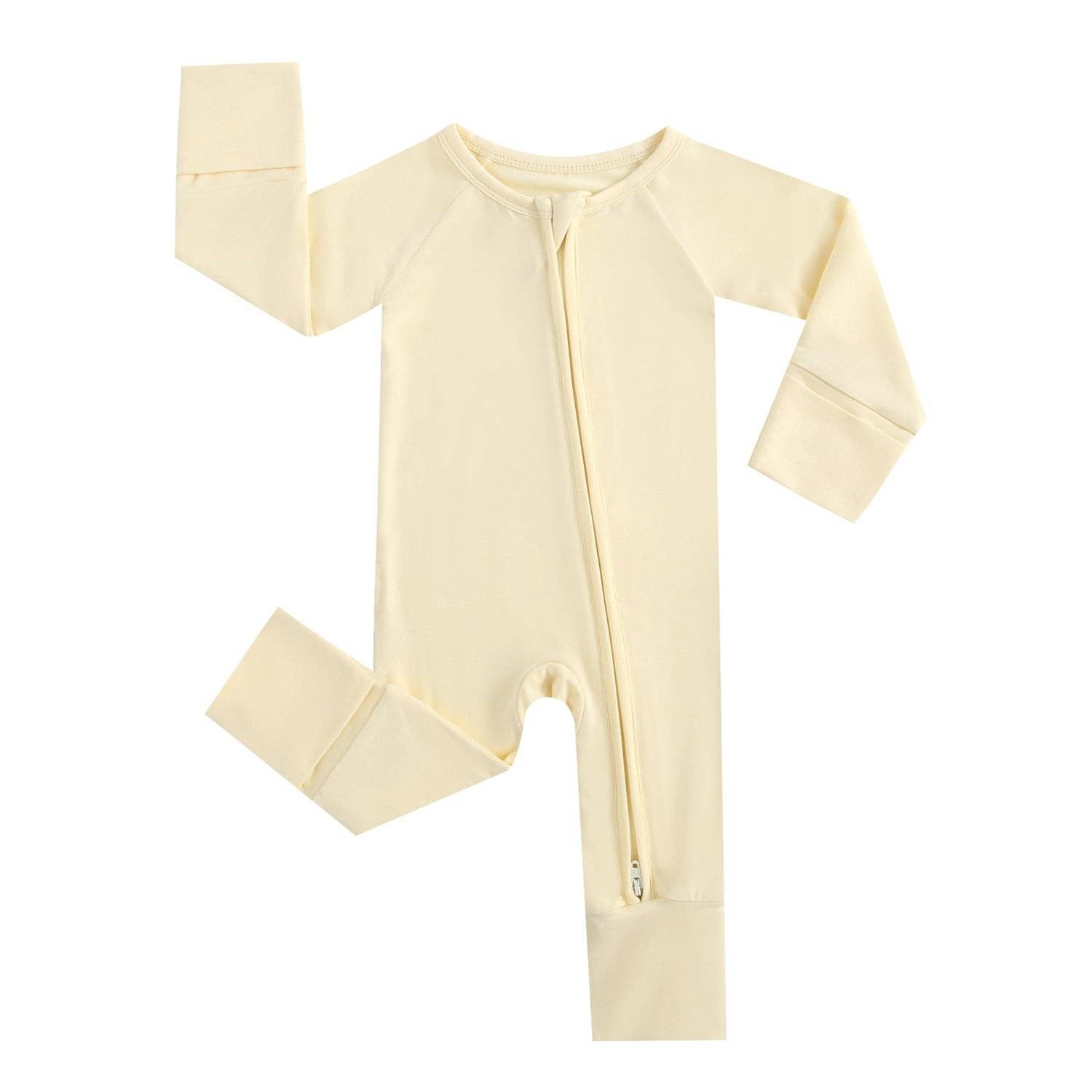 Sunshine Zippered Bamboo Baby Romper Coming Home Gift NICU, Size: Preemie