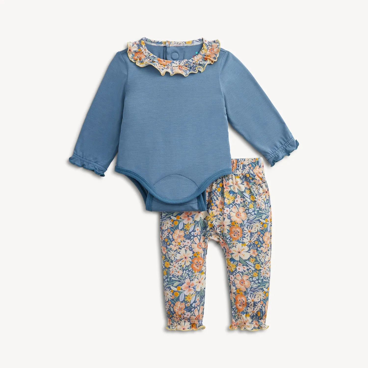 Flora Ruffle Bodysuit Set