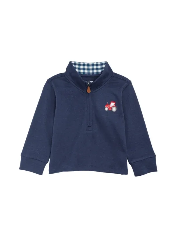 Navy Tractor Quarter Zip