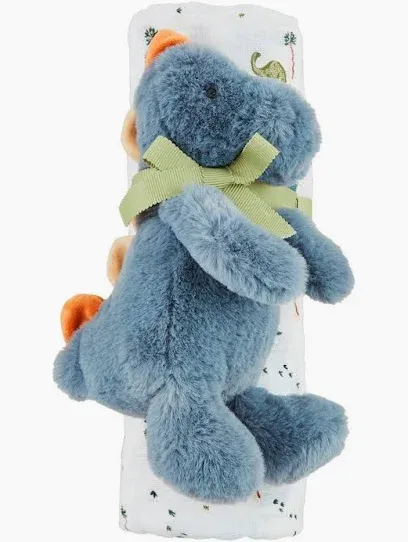 Dino Swaddle and Rattle