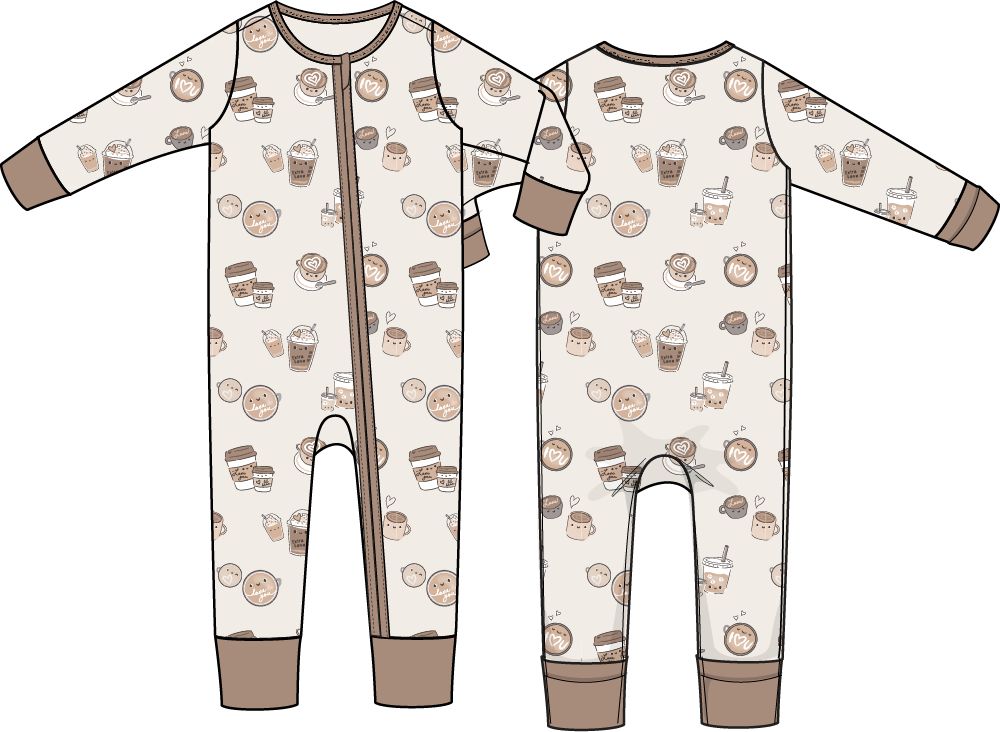 Love you A Latte - Convertible Romper