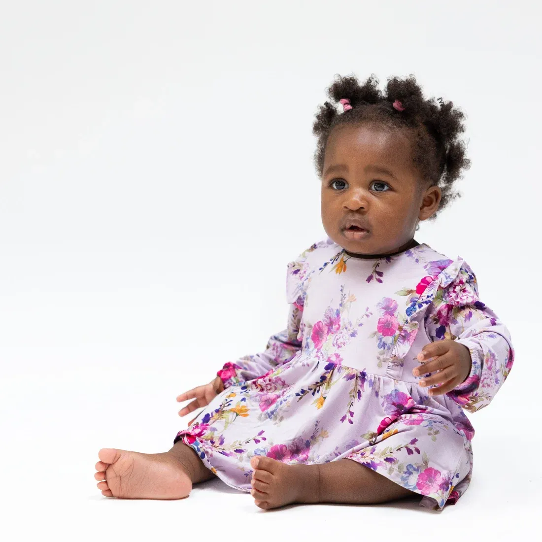 Dahlia Floral Bodysuit Dress