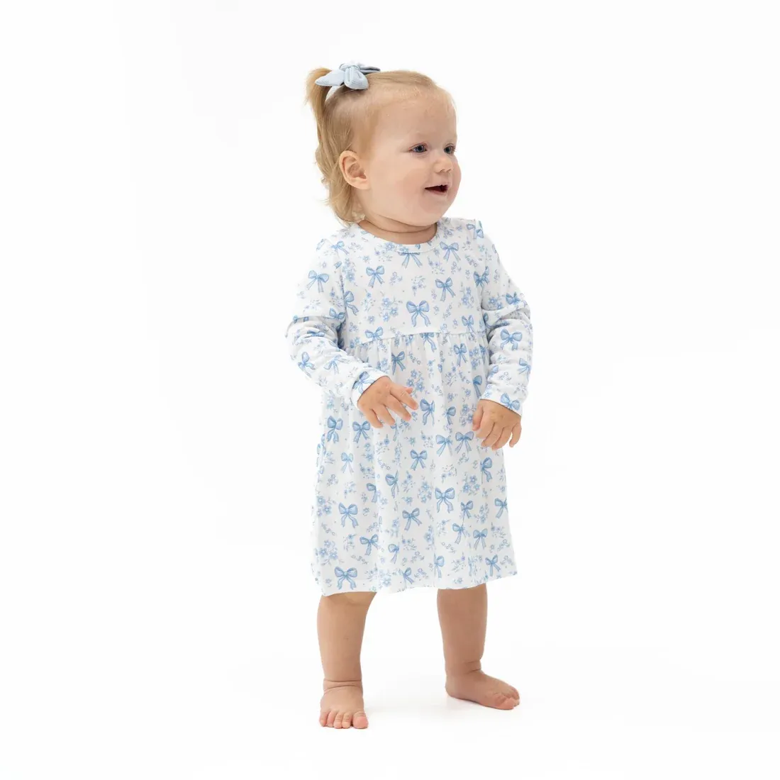 Blue Bows Dress &amp; Bloomers
