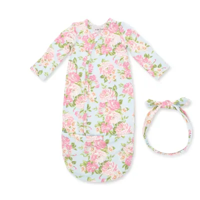 Floral Gown &amp; Headband