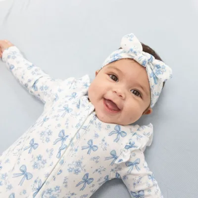 Blue Bow Knot Headband