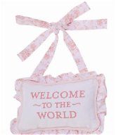 Ruffle Pillow Door Hanger, Color: pink