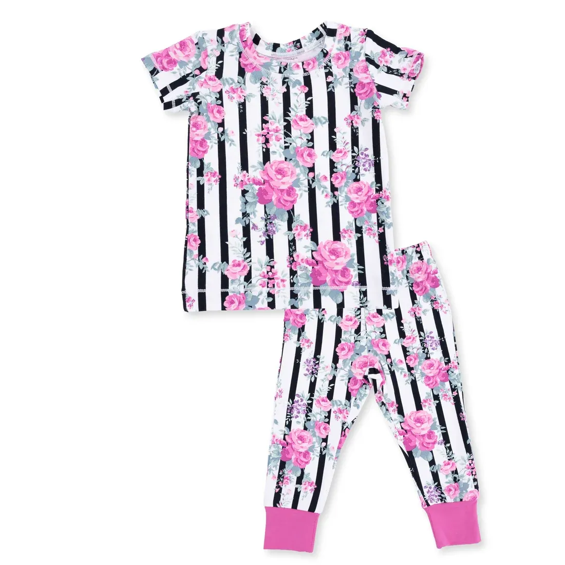 Cabbage Rose Stripe Set