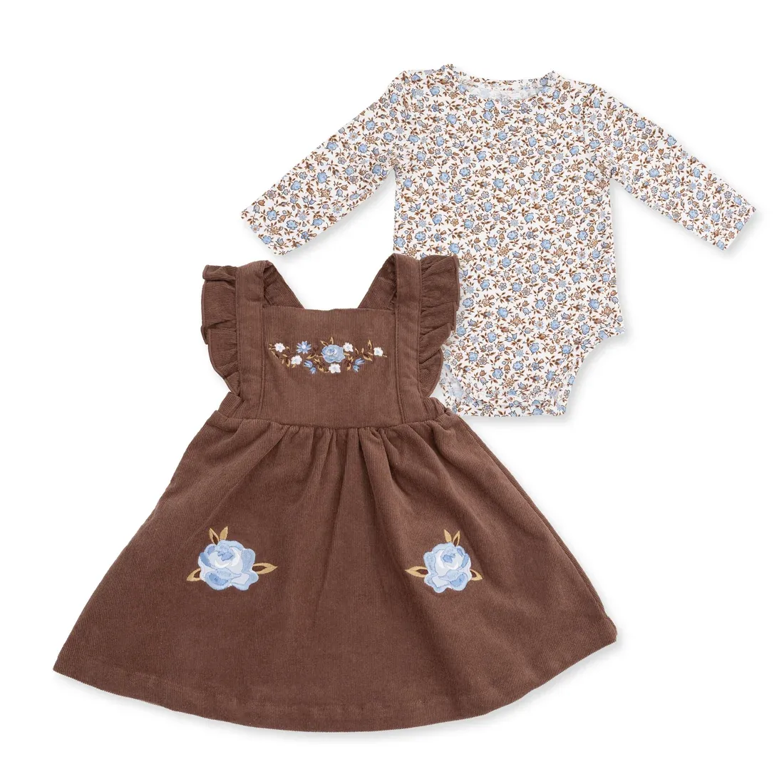 Hazel Floral Bodysuit Dress Set