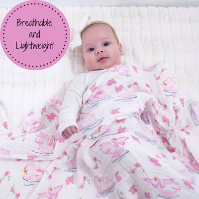 Swan Soirée Swaddle Blanket