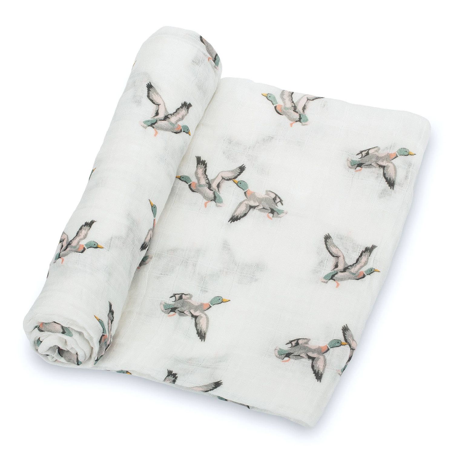 Quackin Up Mallard Duck Swaddle Blanket