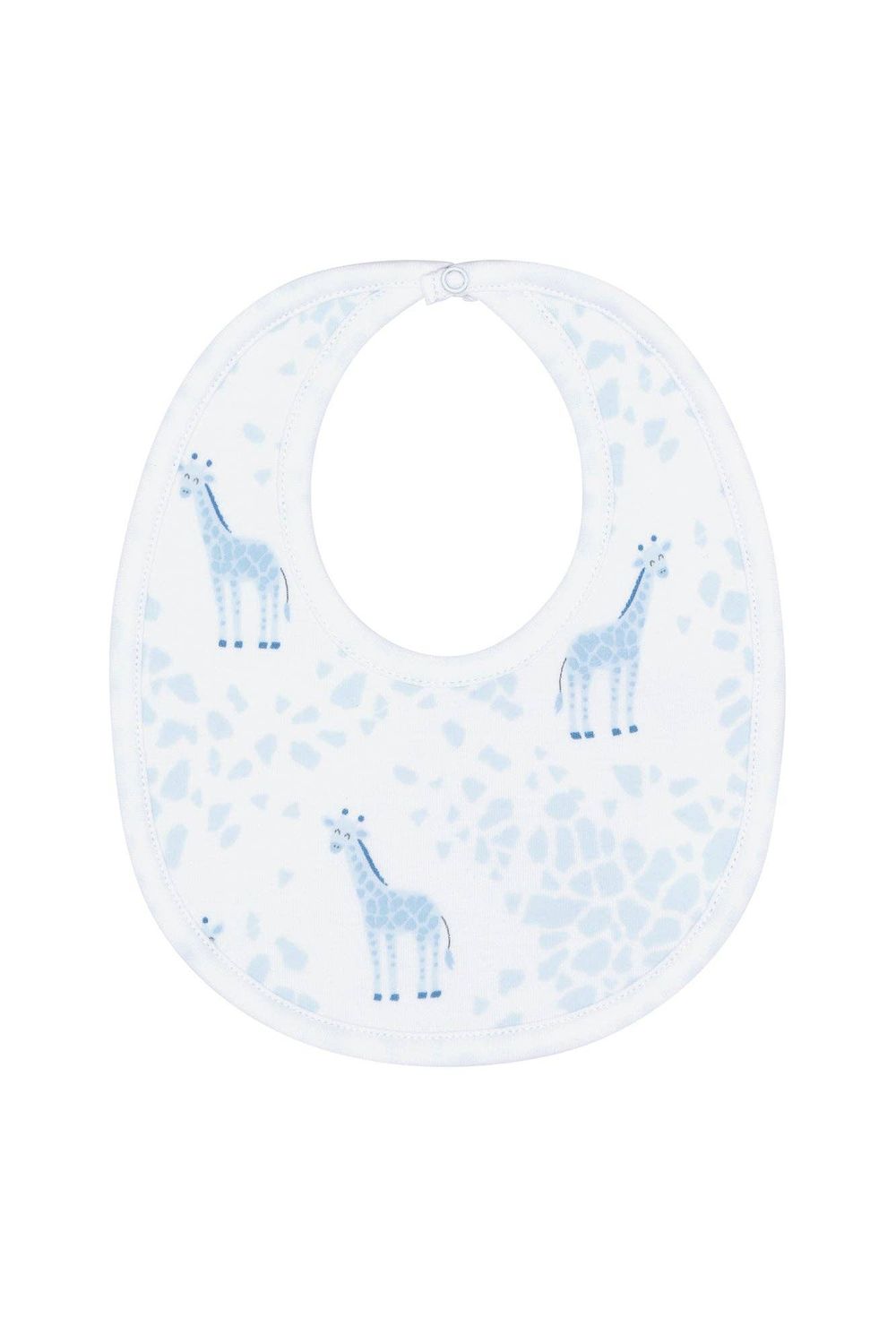 Blue Giraffe Print Bib, Color: Blue, Size: One Size