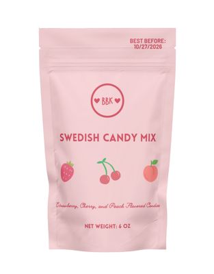 Strawberry, Peach, &amp; Cherry Swedish Candy Gummy Mix