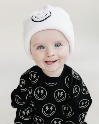Smiley Baby &amp; Kids' Beanie | White