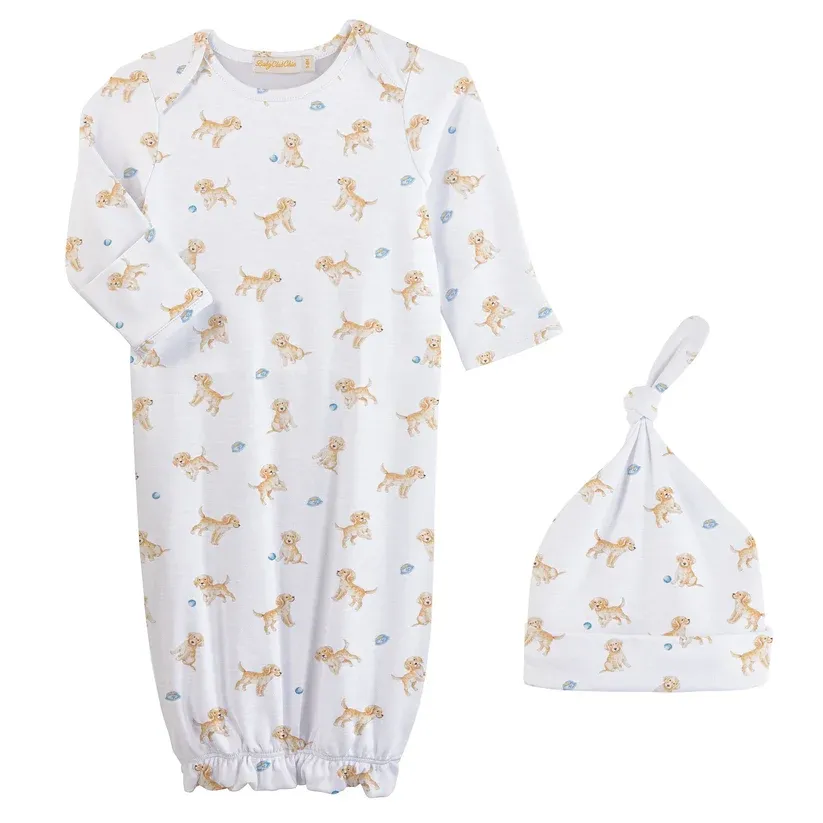 Tiny Puppies Gown&amp;Hat
