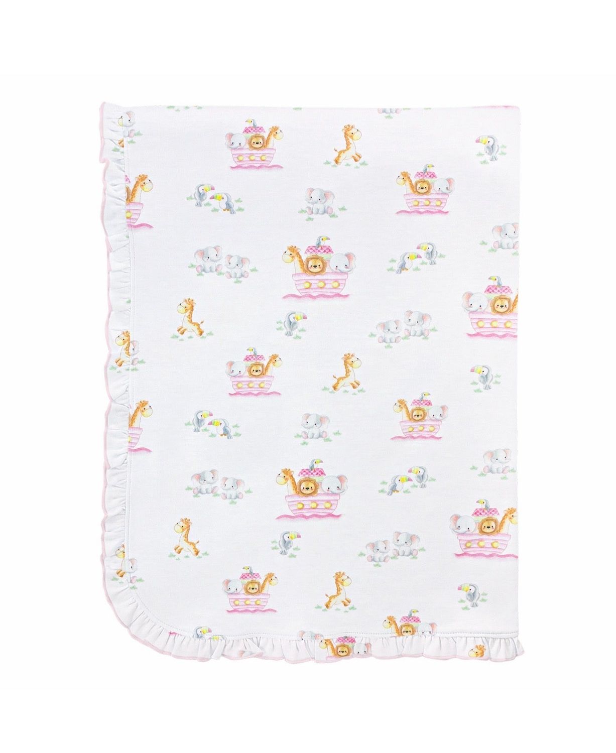 Pink Noahs Ark Blanket