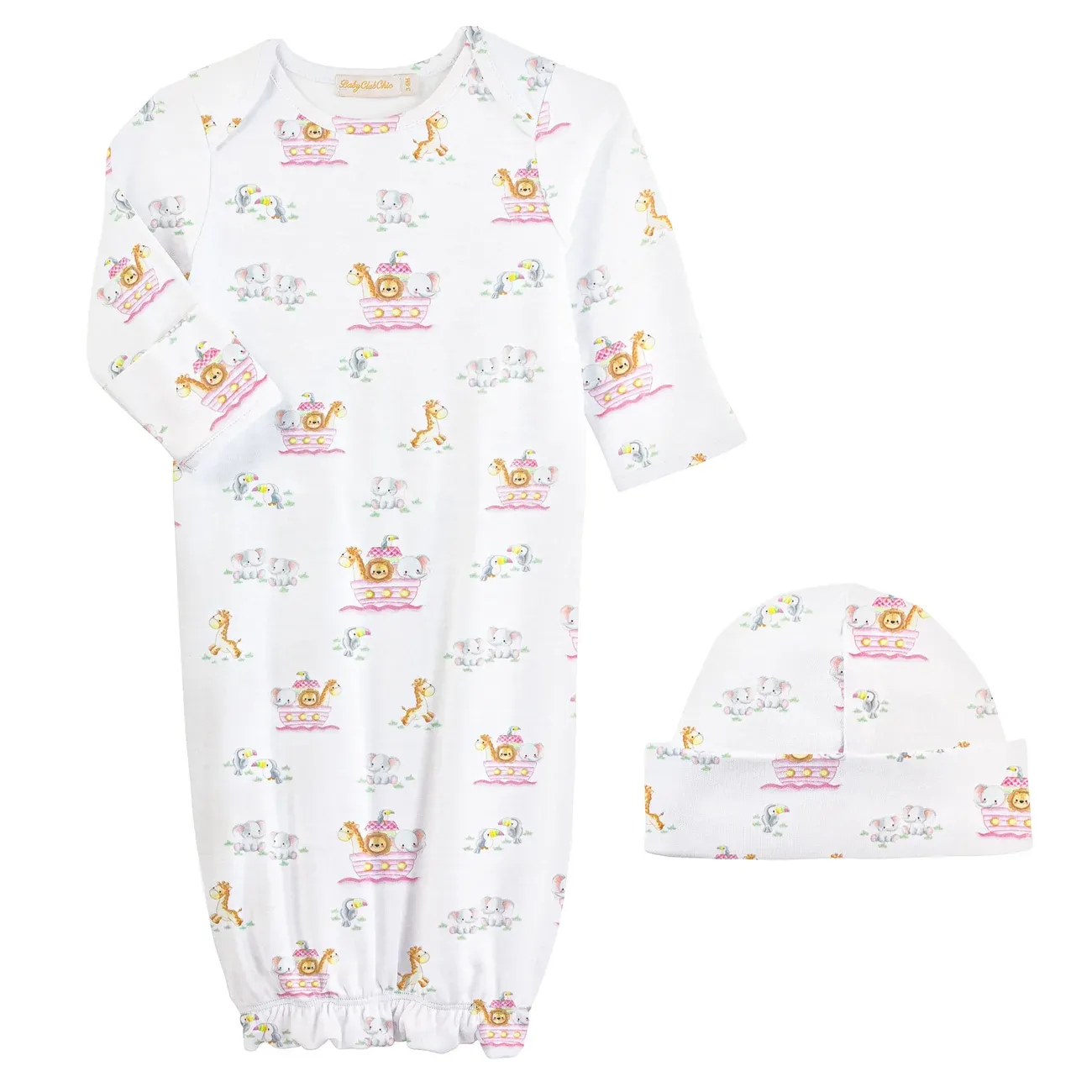 Pink Ark Gown&amp;Hat Set