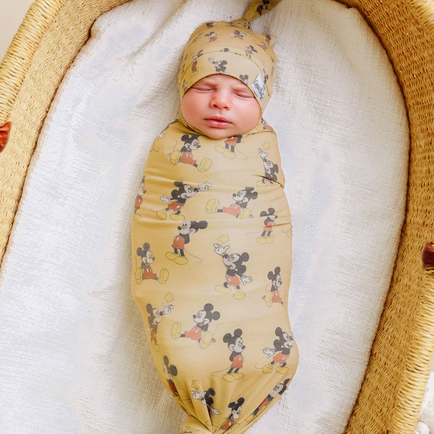 Knit Swaddle Blanket - Mickey Mouse