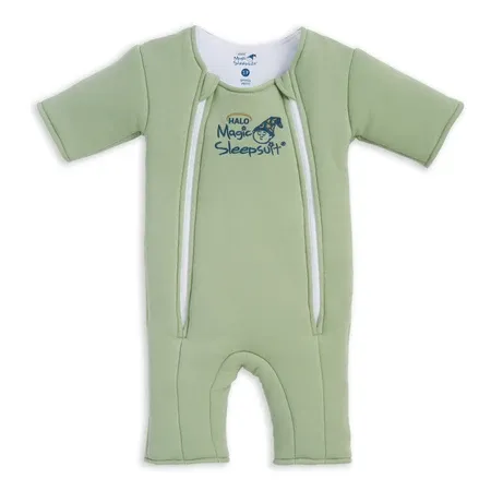 Baby Merlin's Magic Sleepsuit, Color: Sage Green, Size: Small (12-18lbs)