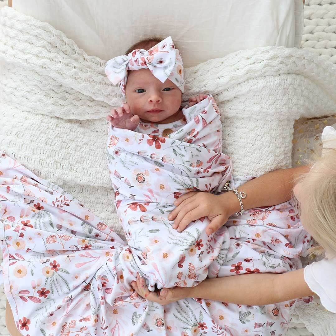Wren's Wildflower Oversized Swaddle Blanket