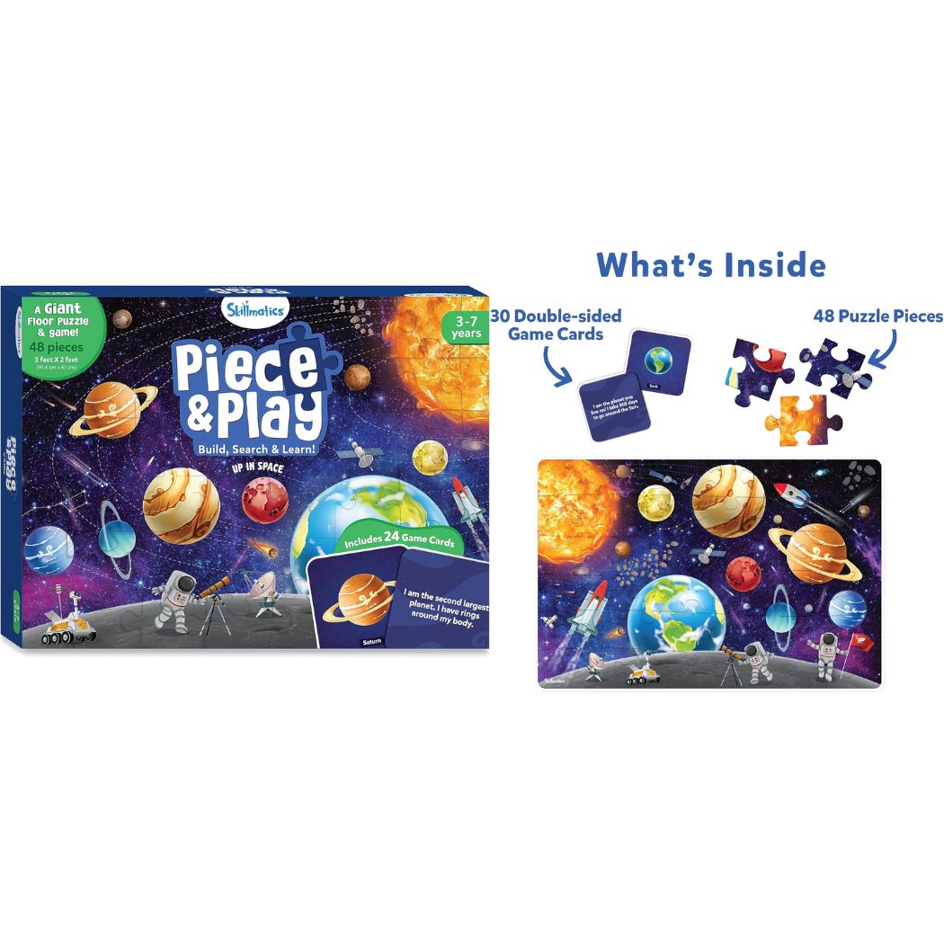Piece &amp; Play: Up in Space Floor Puzzle &amp; Game