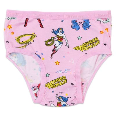 Wonder Woman Bamboo Girls' Underwear 7-Pack